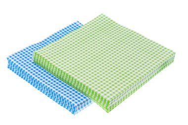 kağıt peçete üzerine beyaz izole