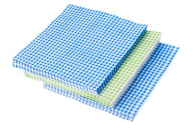 kağıt peçete üzerine beyaz izole