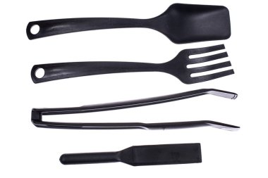 Yemek pişirmek için siyah plastik mutfak Gadget