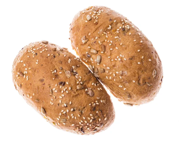 Hel-vete bröd med frön av lin, solrosfrö, chia — Stockfoto