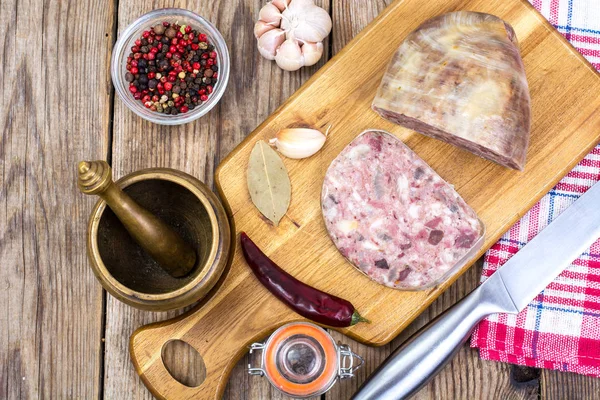 Taze göğsü kesilmiş dilim ile parçası