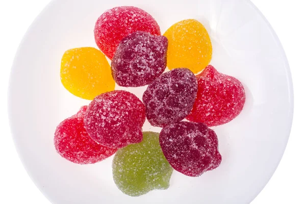 Multicolored fruit jelly marmalade — Stock Photo, Image