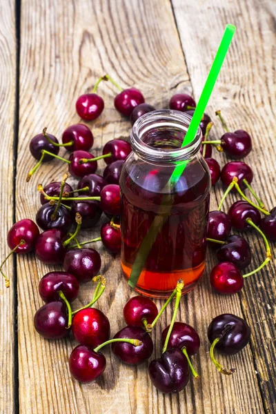 Seasonal dessert:  drink from cherry and fresh berries.