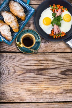 Farklı ahşap yapı, boş şablon, arka plan