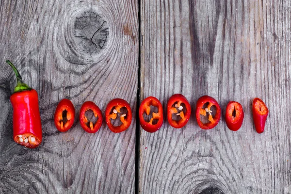 Acı biber ahşap tablo