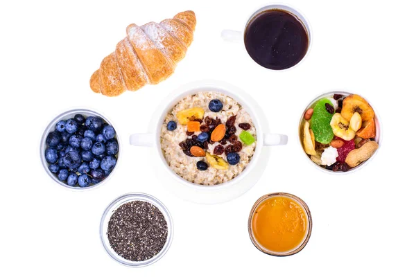 Kolay, sağlıklı kahvaltı yemekleri kümesi