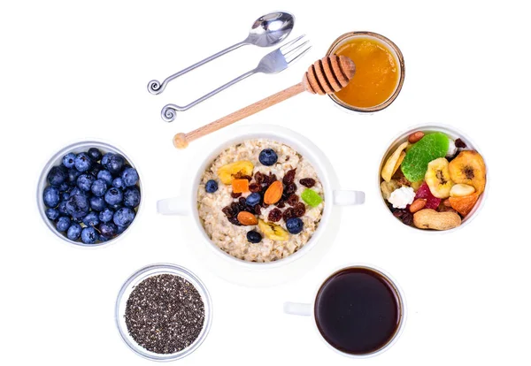 Kolay, sağlıklı kahvaltı yemekleri kümesi