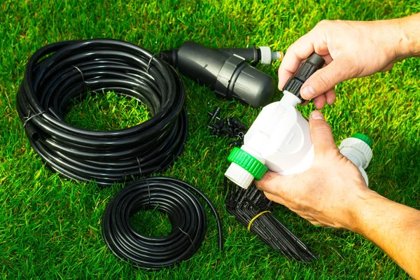 Otomatik sulama sistemi bitkilerde yataklar için