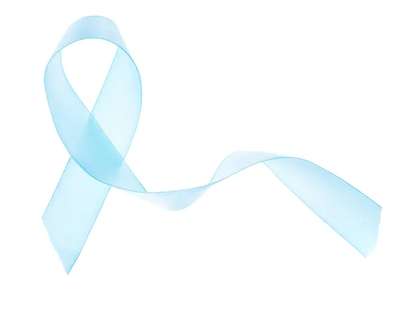 Cinta azul símbolo de conciencia sobre el cáncer de próstata — Foto de Stock