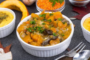 Mercimek yemekleri ve kabaklar