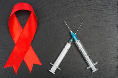 Tıbbi kavramı, kırmızı kurdele-sembolü AIDS günü, 1 Aralık