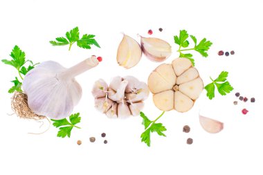 Maydanoz ve biber karışımı ile sarımsak