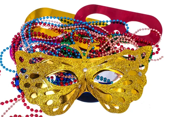 Masquerade accessories for Mardi Gras parties — Stock Photo, Image