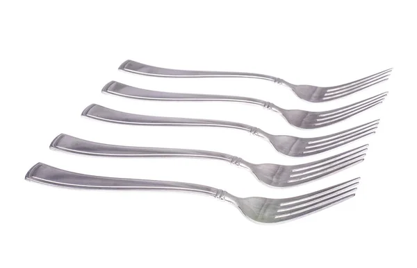 Forks isolated on the white background — Stock Photo, Image