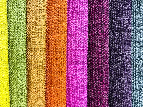 Contexte et texture des tissus multicolores — Photo