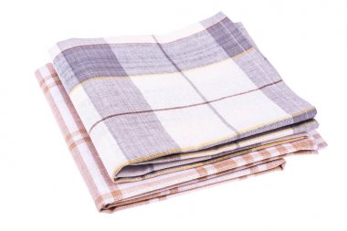 Mutfak havlu, peçete, beyaz arka plan üzerinde izole