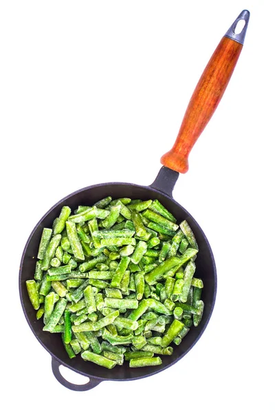 Platos de judías verdes congeladas —  Fotos de Stock