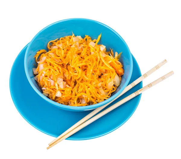 Spicy salad of pumpkin, carrot, onion — Stock Photo, Image