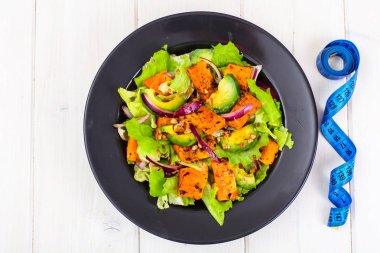 Gıda sağlıklı beslenme bir yaşam tarzı. Yemek ve fitness menü tarifi kavramı. Doğru beslenme, sebze yemekleri