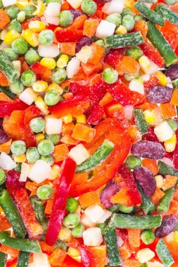 Dondurulmuş sebze fasulye ve Mısır ile Meksika karışımı