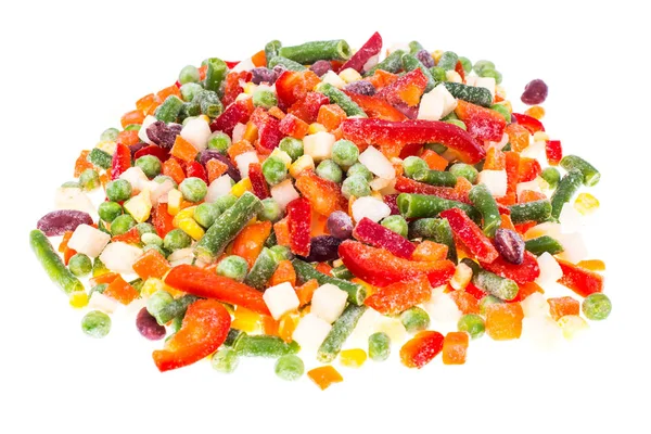 Мексиканская смесь из замороженных овощей с бобами и кукурузой — стоковое фото
