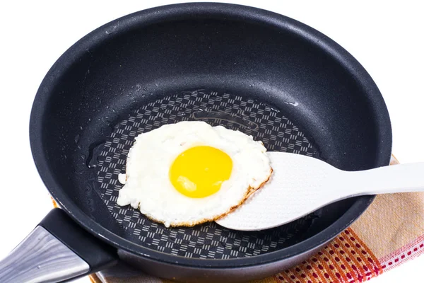프라이팬에 튀긴 치킨 계란 — 스톡 사진
