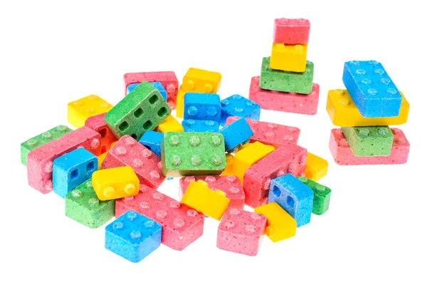 Kolorowe słodycze do żucia w formie projektanta dla dzieci Obraz Stockowy