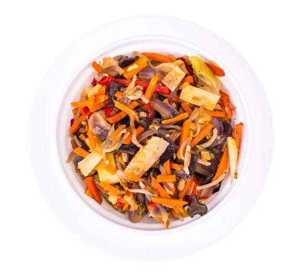 Çince soya filizi, bambu sürgünleri sebze karışımı