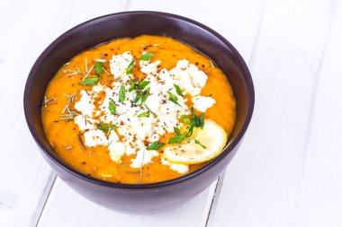 Keçi peynirli sebze diyet krem çorba