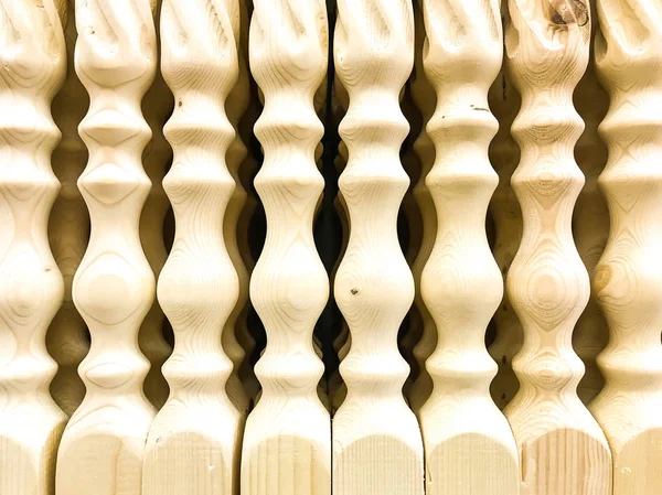 Elementos de madeira para escadas — Fotografia de Stock