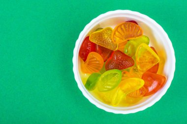 Jöle meyve jöle parlak zemin üzerine