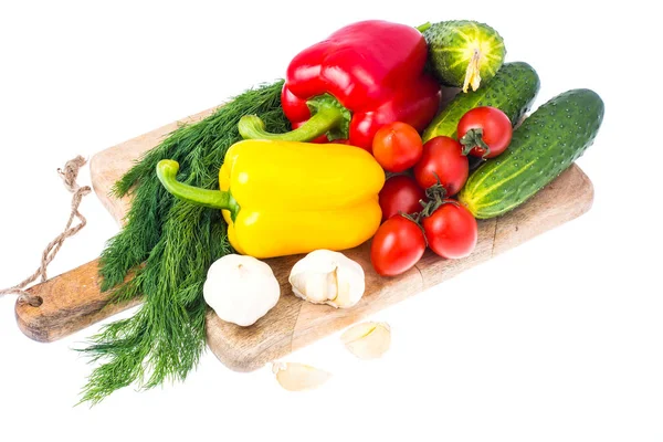 Mischung aus frischem Gemüse für Salat — Stockfoto