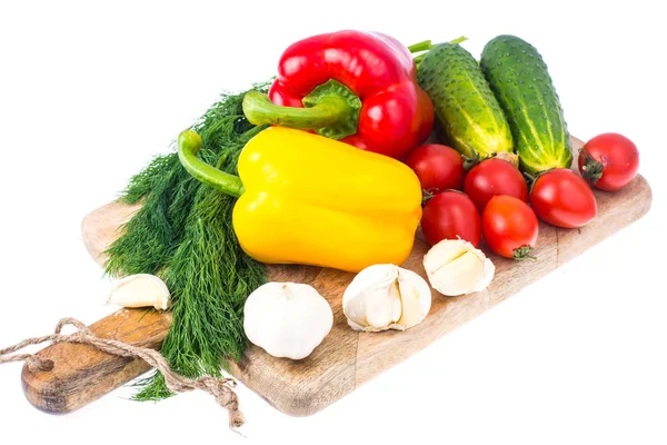 Mischung aus frischem Gemüse für Salat — Stockfoto