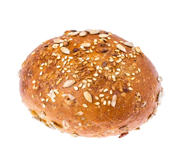 Teljes kiőrlésű gluténmentes kenyeret az len, napraforgó mag — Stock Fotó