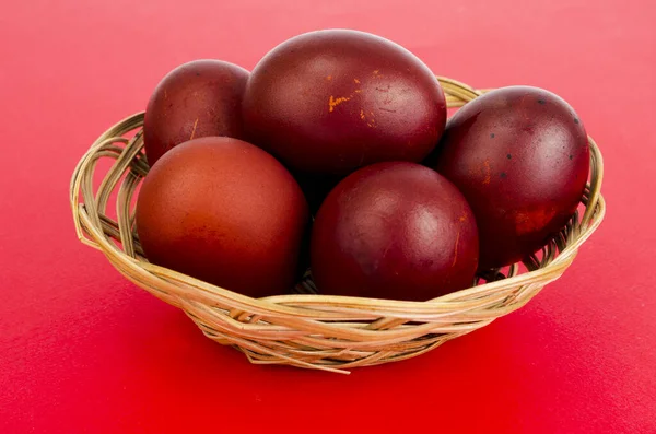 色の卵 イースターのお祝いのシンボル スタジオ写真 — ストック写真