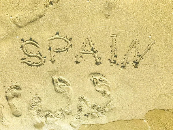 Sea Coast Beach Footprints Sand Studio Photo — Stock Photo, Image