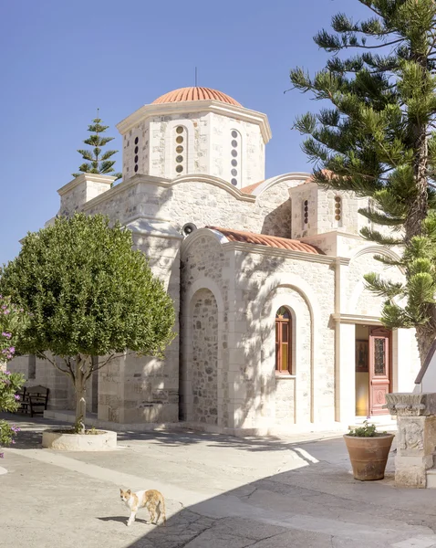 Μεγάλο, φως, πέτρινο ναό στο νησί της Κρήτης (Ελλάδα) — Φωτογραφία Αρχείου