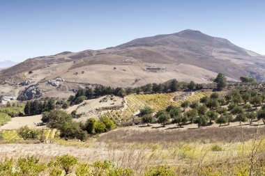 Dağlar ve kırsal arazi görünümü