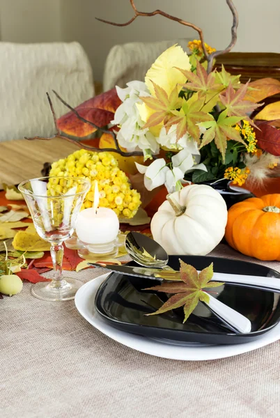 秋料理テーブルなデザイン — ストック写真