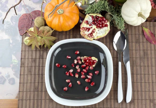 Design autumn serving table — Stock Photo, Image