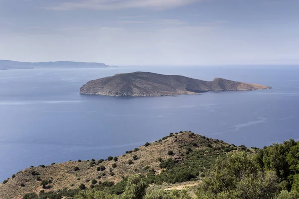 Het mediterrane landschap (Kreta, Griekenland) — Stockfoto