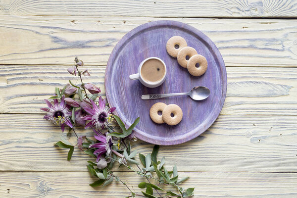 Кофе в чашке и кулинария
