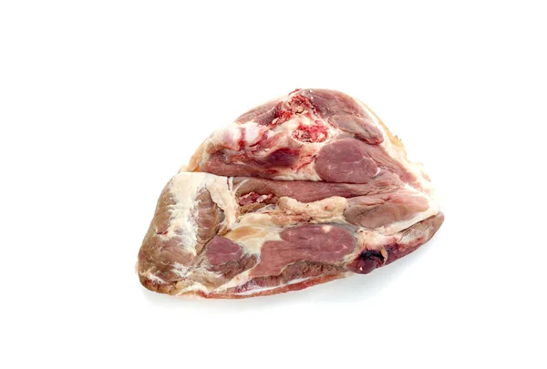 Carne di maiale su sfondo bianco — Foto Stock