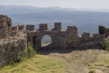 Açık hava müzesi Mistras. Yunanistan'da ortaçağ kenti, Sparta kasabası yakınlarında