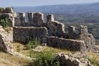 Açık hava müzesi Mistras. Yunanistan'da ortaçağ kenti, Sparta kasabası yakınlarında