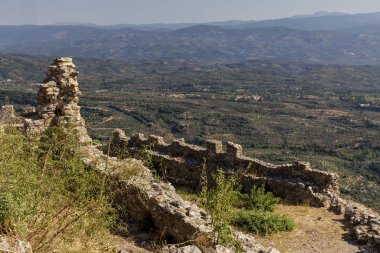 Açık hava müzesi Mistras. Yunanistan'da ortaçağ kenti, kasaba yakınında 