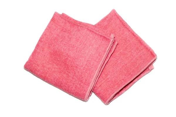 The pink towel on a white background — Stock Photo, Image