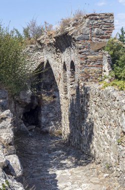 Açık hava müzesi Mistras. Yunanistan'da ortaçağ kenti, Sparta kasabası yakınlarında