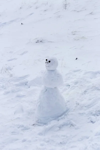 Cute snowman close-up — Stock Photo, Image