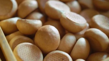 4 k birçok taze rulo yakın çekim